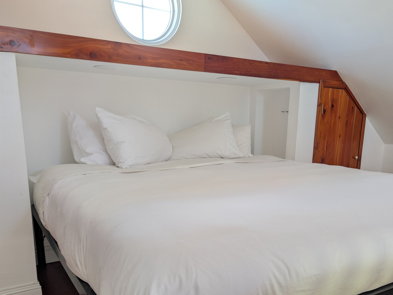 Loft bedroom with king bed